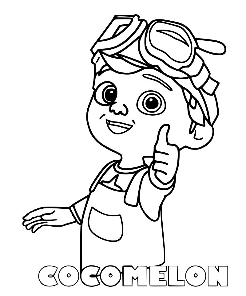 coloriage Cocomelon pour enfant de 4 ans