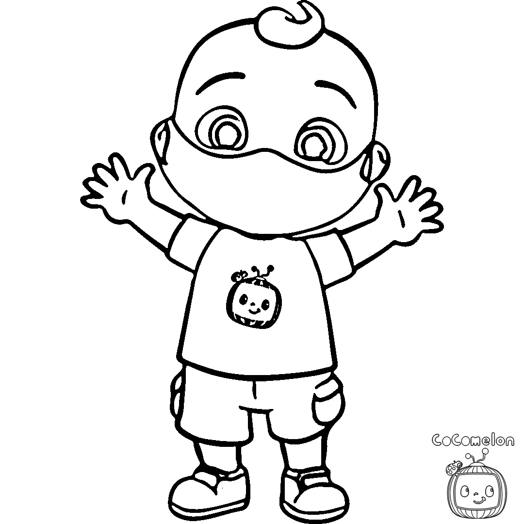 coloriage Cocomelon pour enfants a imprimer