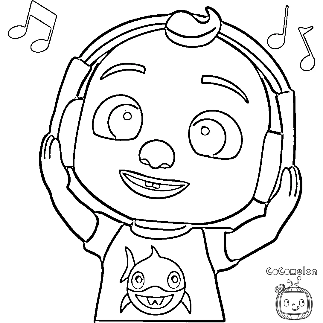 coloriage Cocomelon à imprimer gratuitement pdf