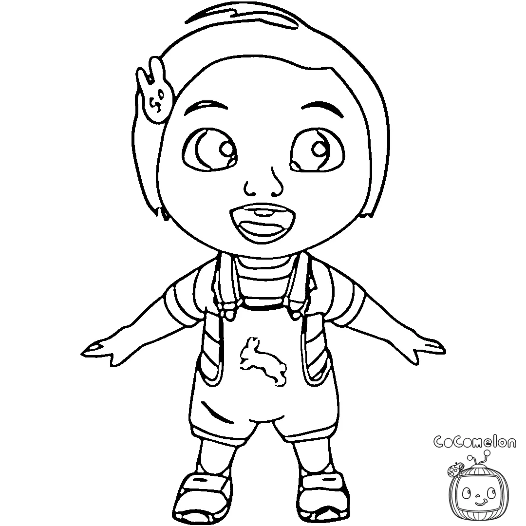 coloriage Cocomelon pour enfant de 6 ans