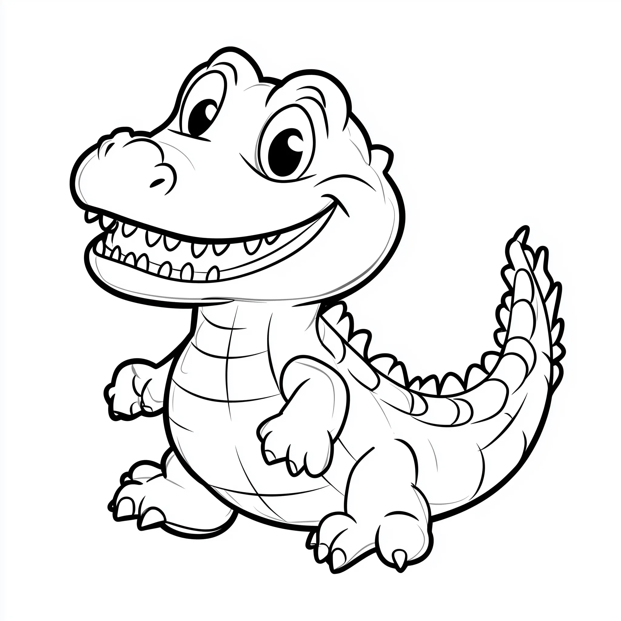 coloriage Crocodile a telecharger 1