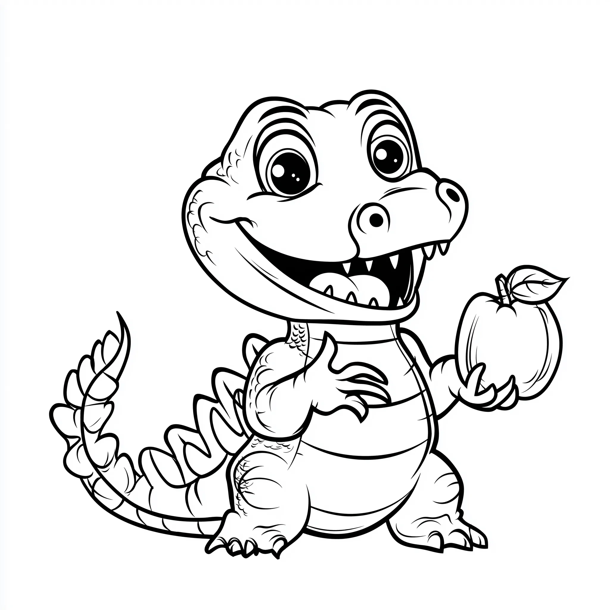 coloriage Crocodile a dessiner en ligne