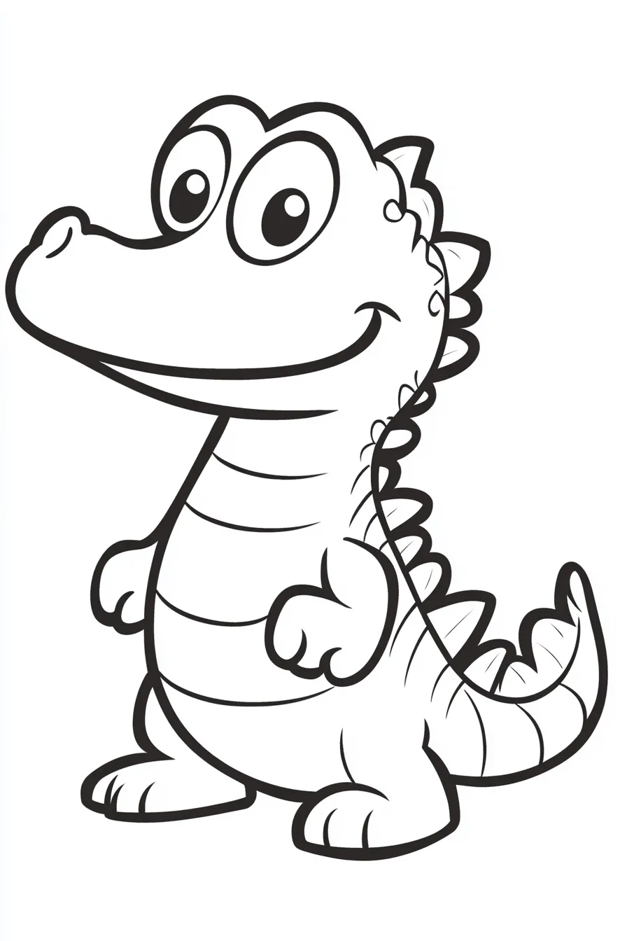 coloriage Crocodile gratuit pour enfants