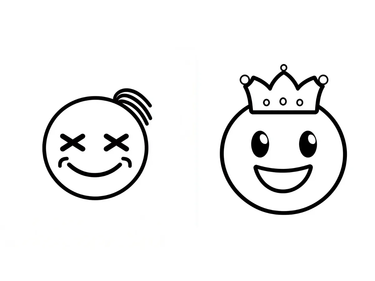 coloriage Emoji gratuit en ligne