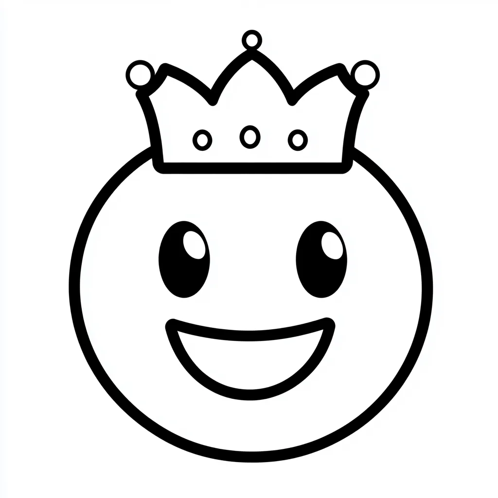 coloriage Emoji à imprimer pour enfant de 7 ans 1