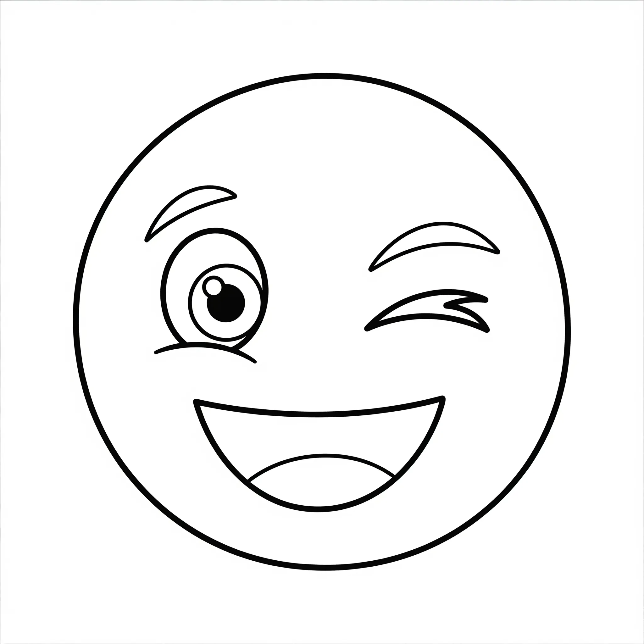 gratis blinkande emoji målarbild online