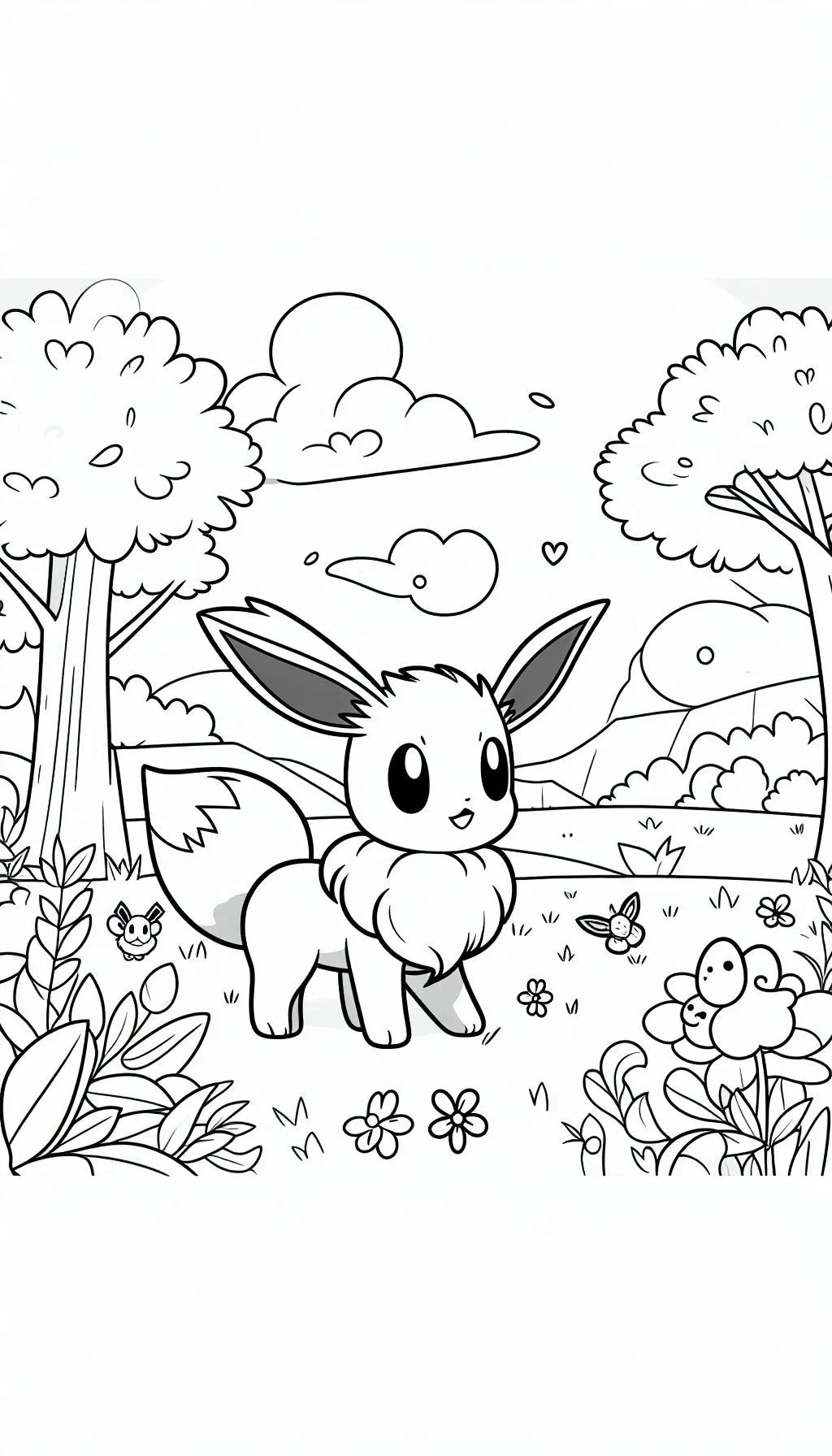 coloriage Evoli pour enfant 1