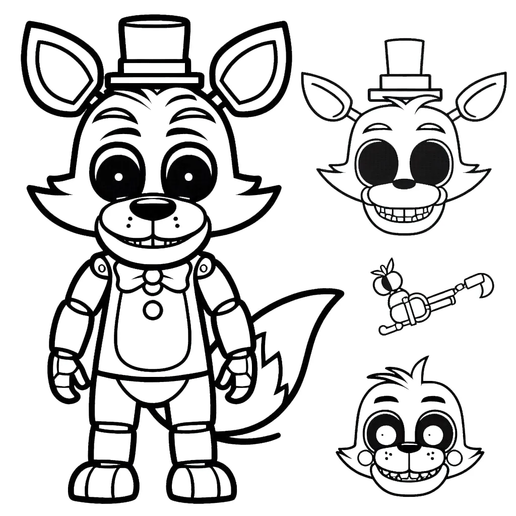 coloriage FNAF gratuit à imprimer