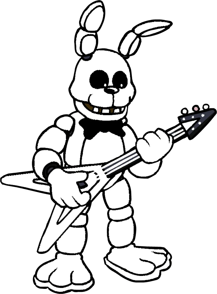 coloriage FNAF à imprimer pour enfant de 8 ans