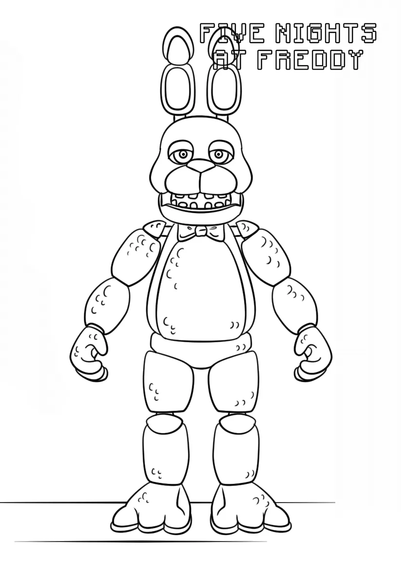 coloriage FNAF educatif pour enfant 1