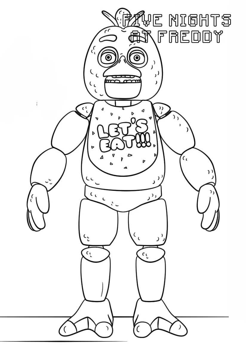 coloriage FNAF en ligne pour enfant 1