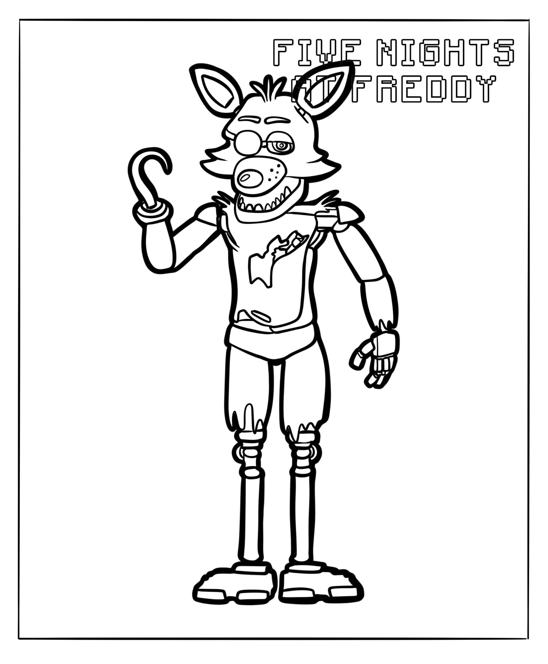 coloriage FNAF a imprimer