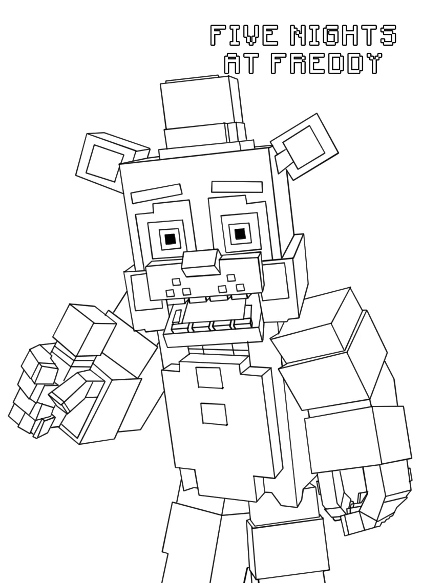 télécharger coloriage FNAF gratuit 1