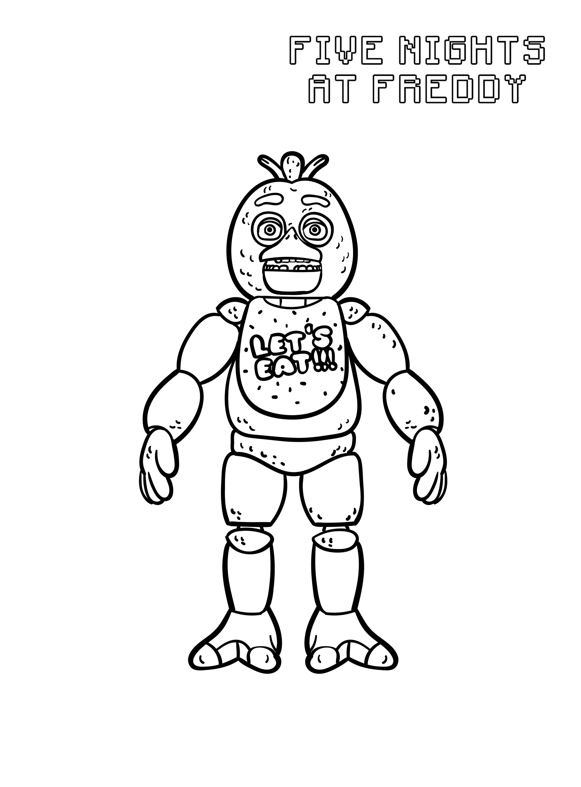 coloriage FNAF a colorier en ligne gratuitement 1