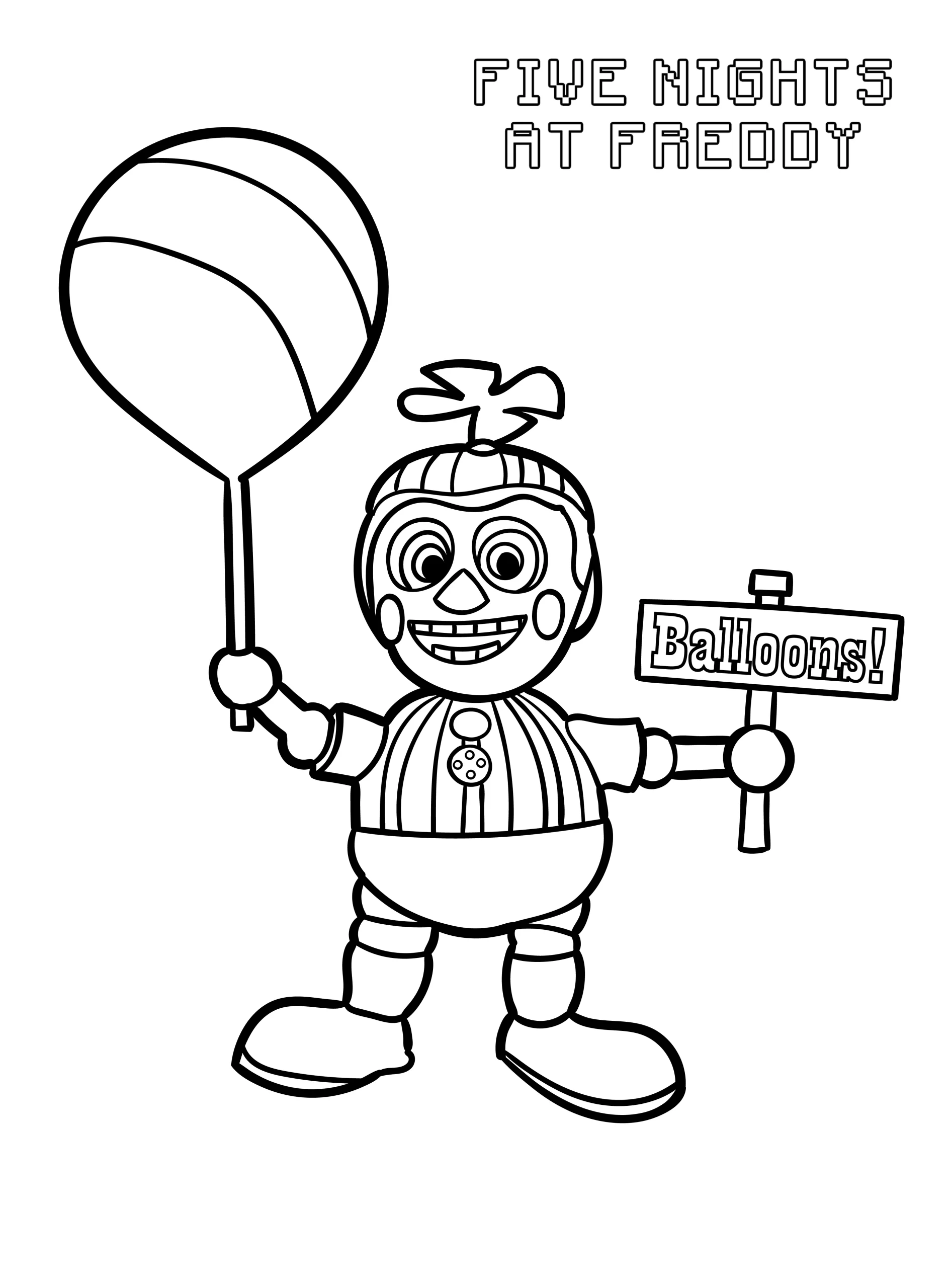 coloriage FNAF à imprimer pdf gratuit