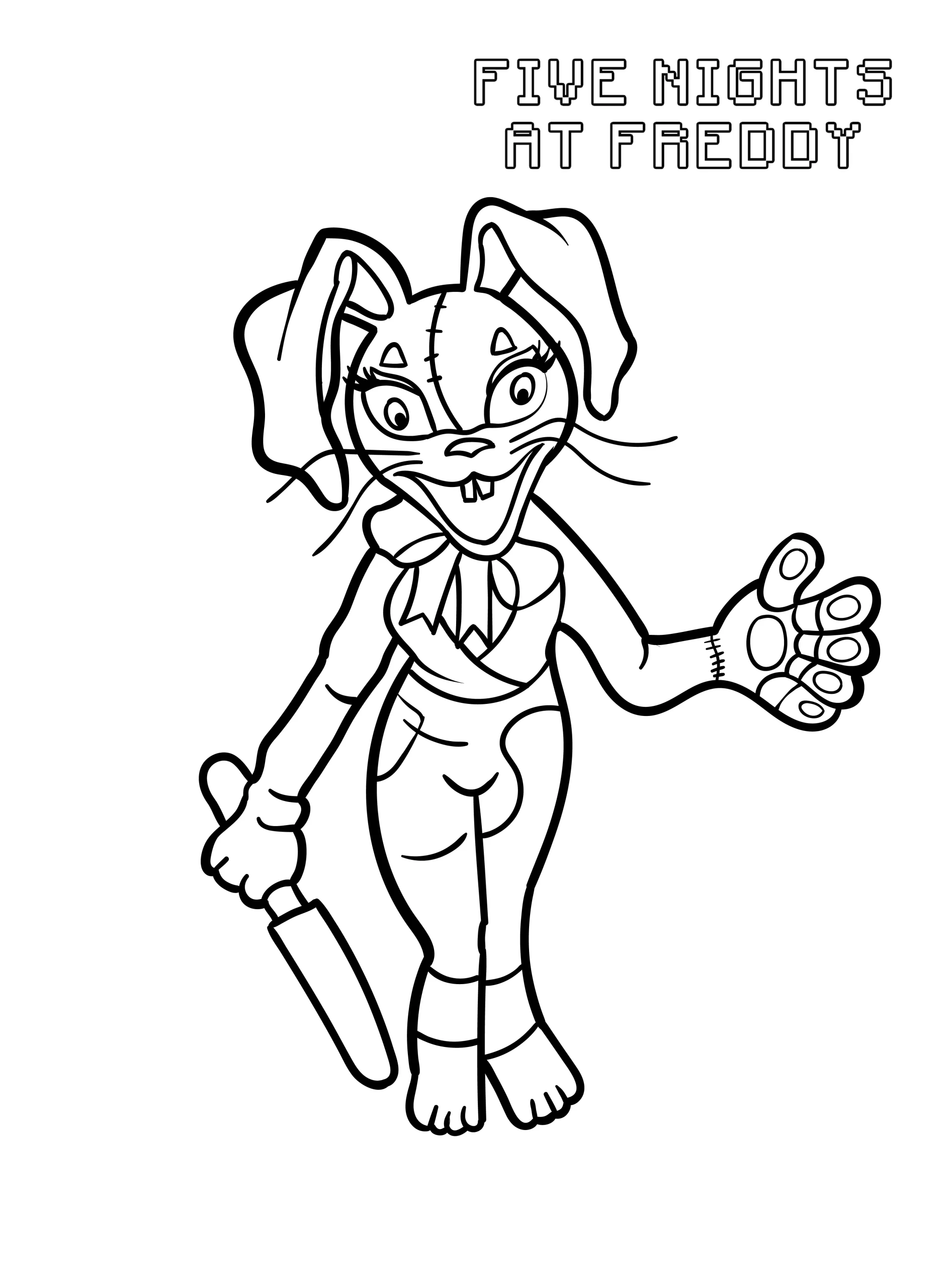 coloriage FNAF gratuit