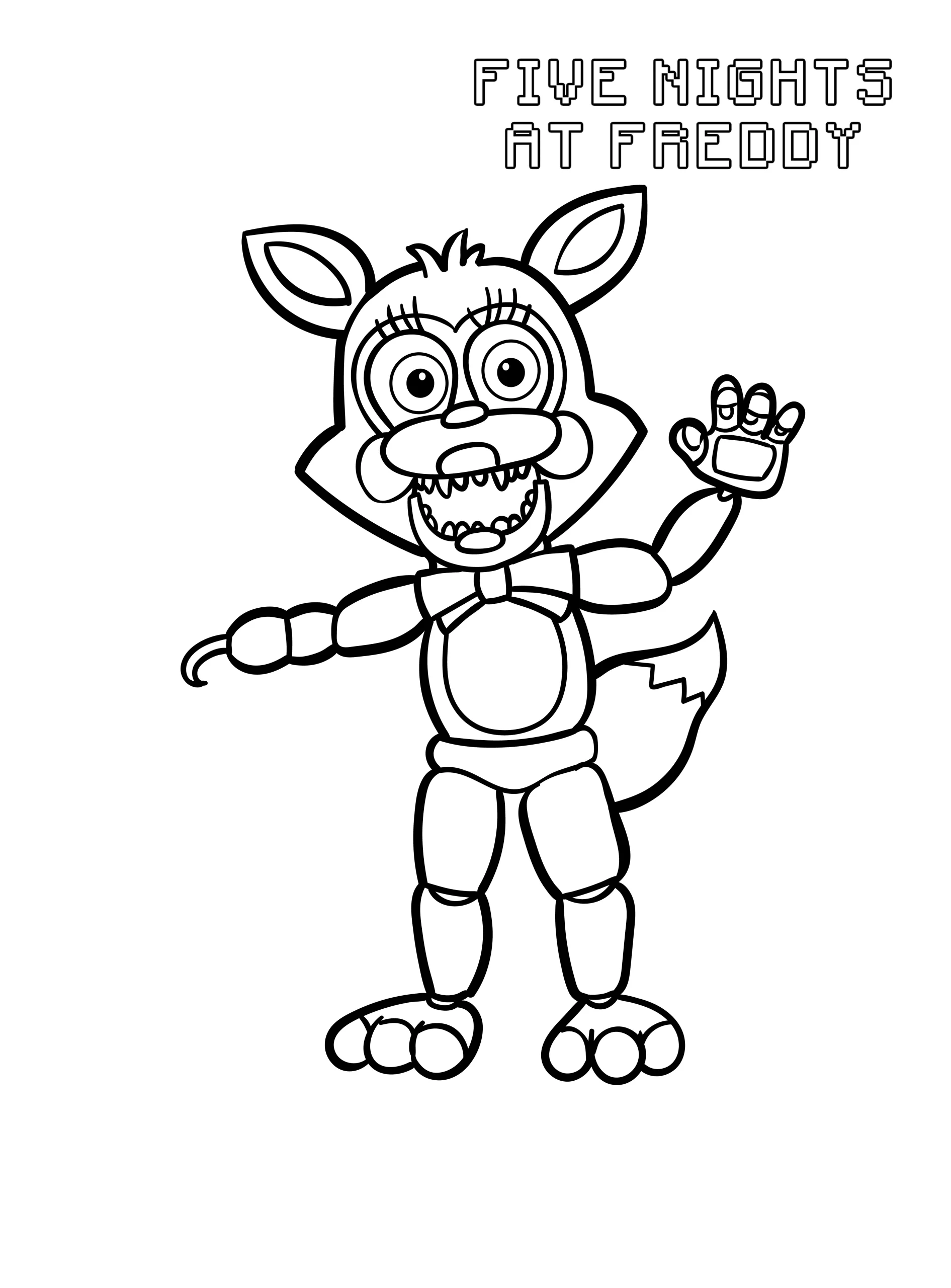 coloriage FNAF à imprimer gratuit