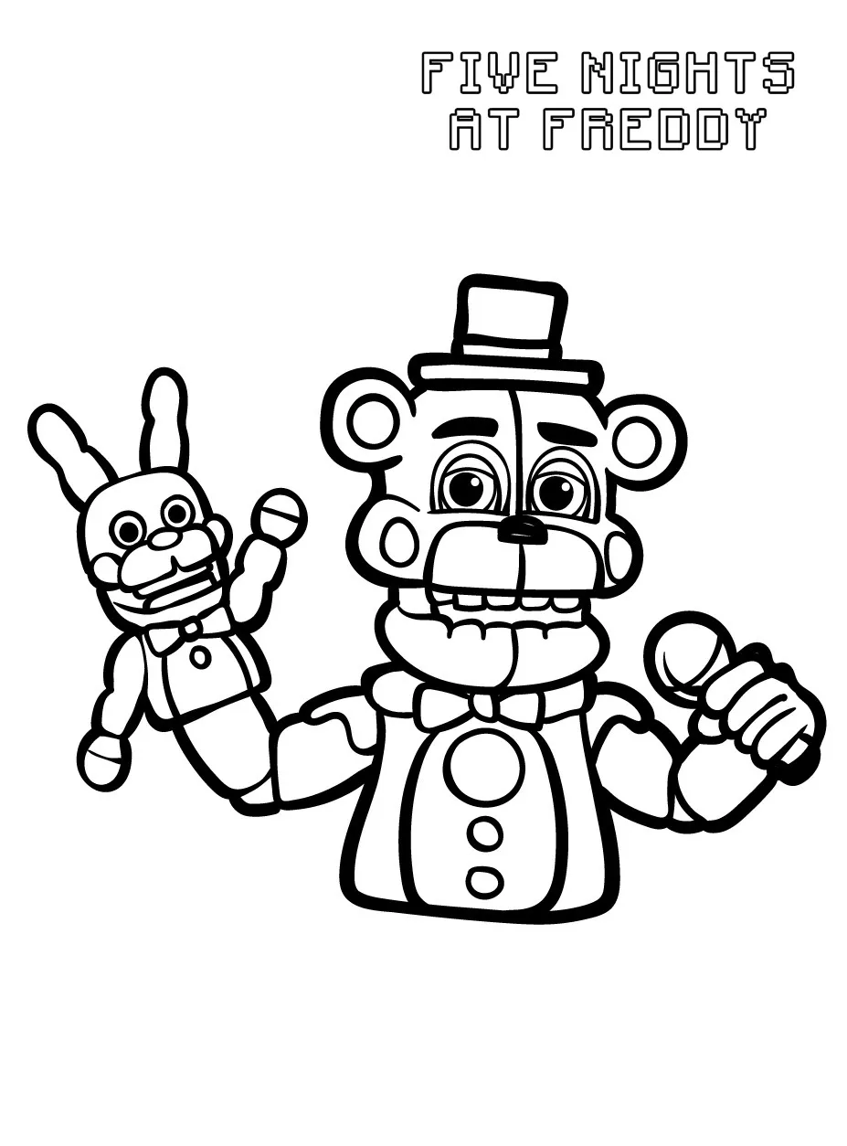 imprimer coloriage FNAF