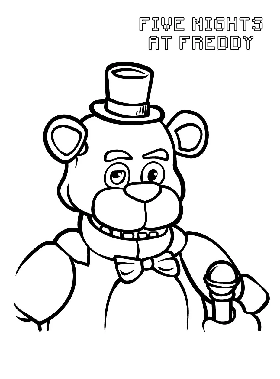 coloriage FNAF pour enfants à imprimer