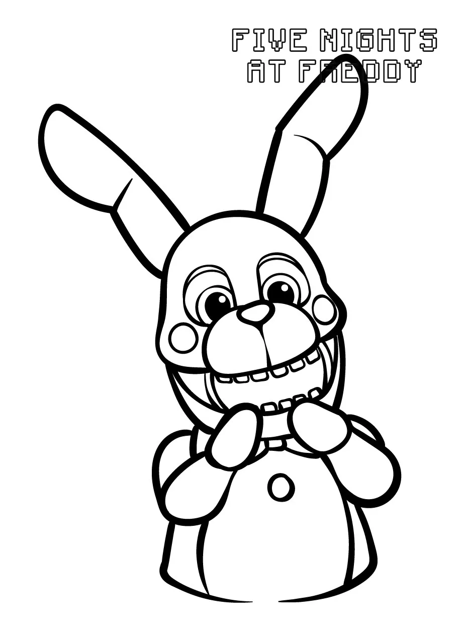 coloriage FNAF de pour enfants 1