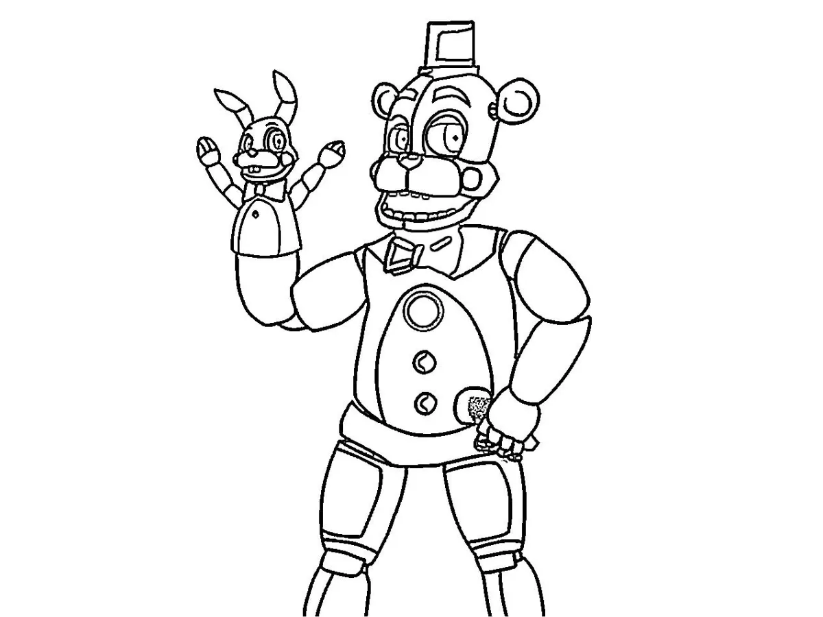 coloriage FNAF a imprimer gratuitement