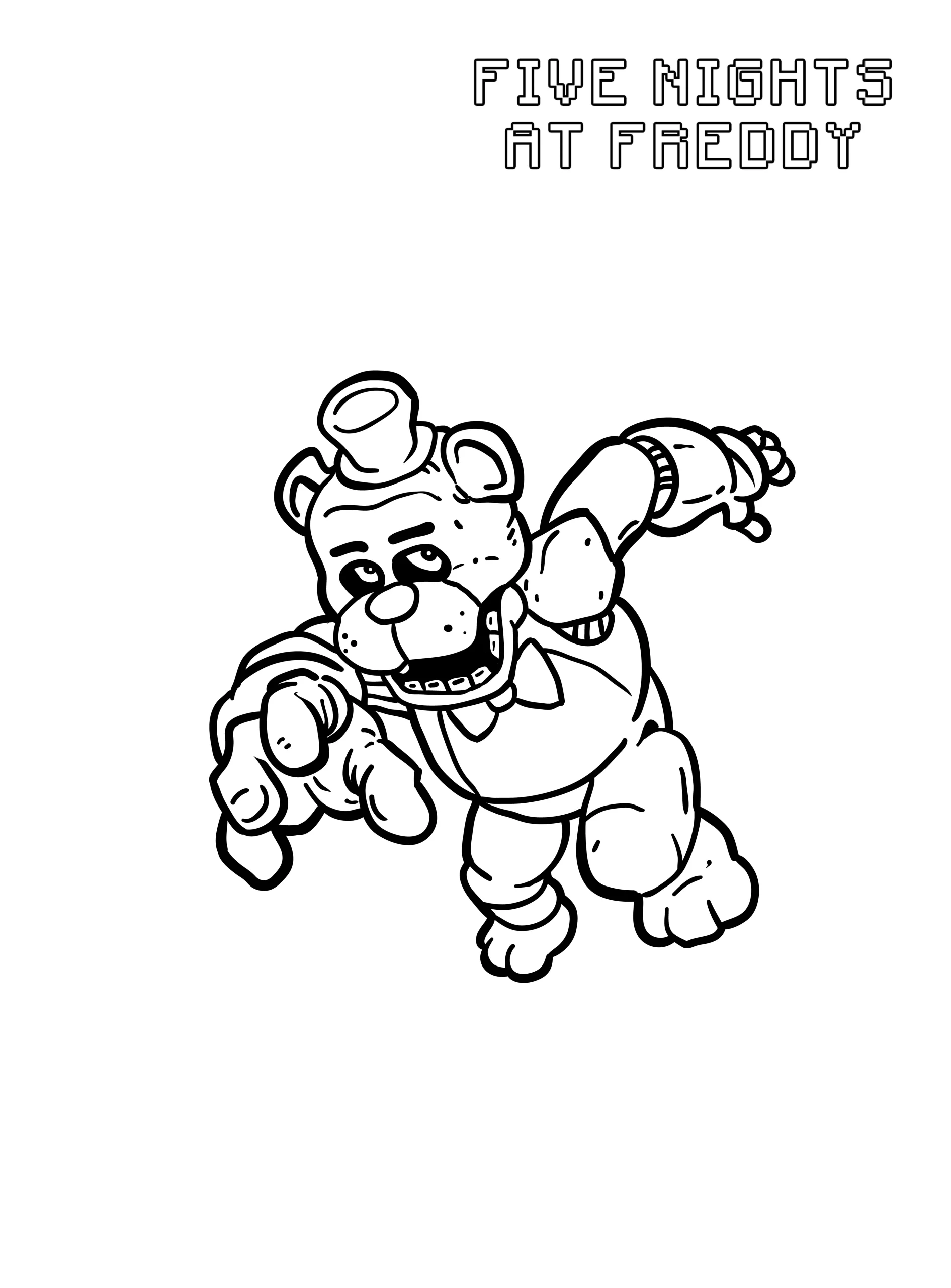 coloriage FNAF pour enfant de à imprimer