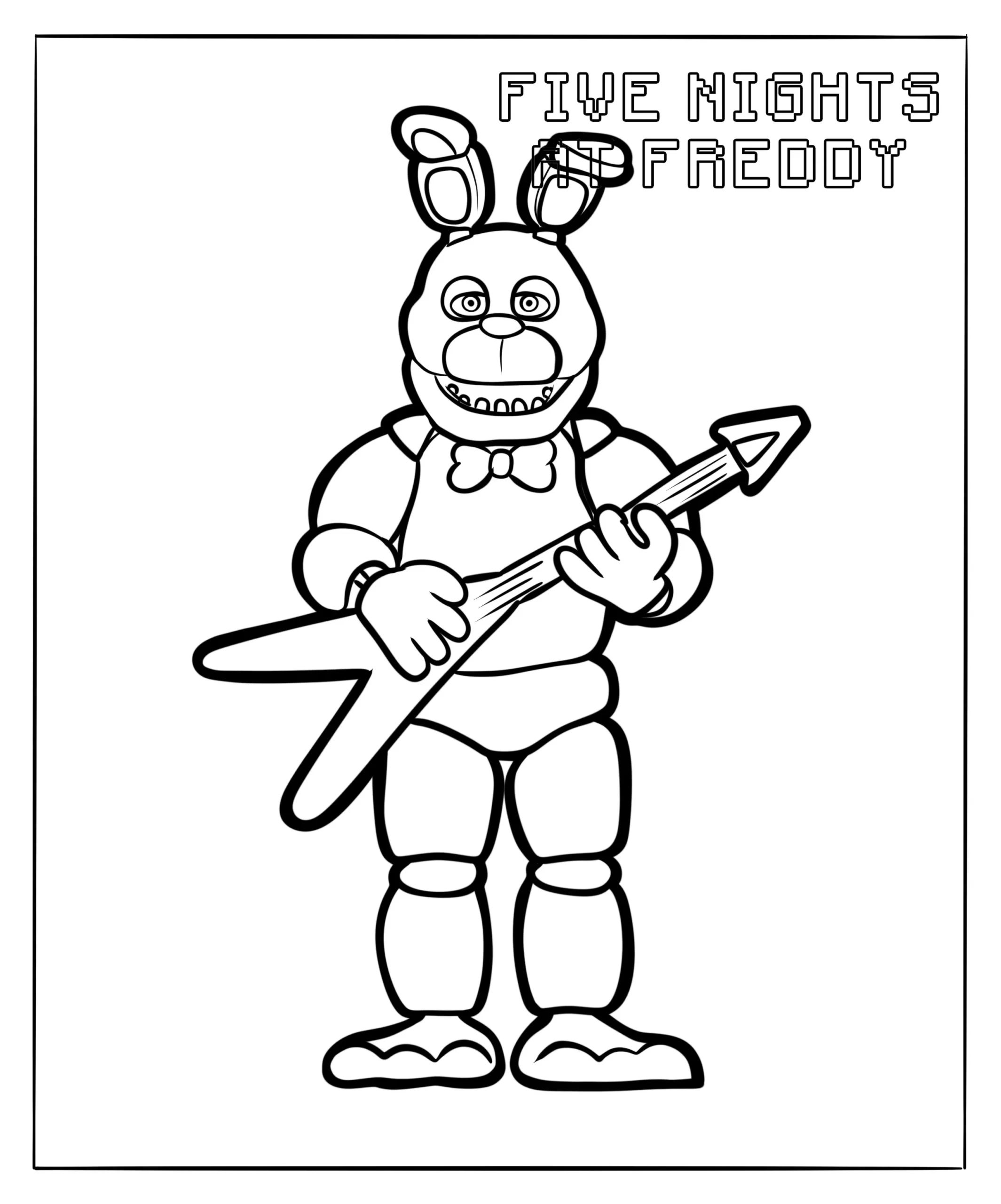 47+ FNAF para colorear - Freddy y amigos para imprimir gratis