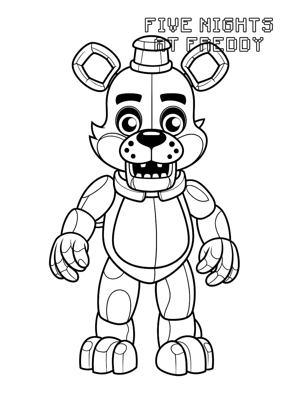 coloriage FNAF a imprimer gratuitement 2