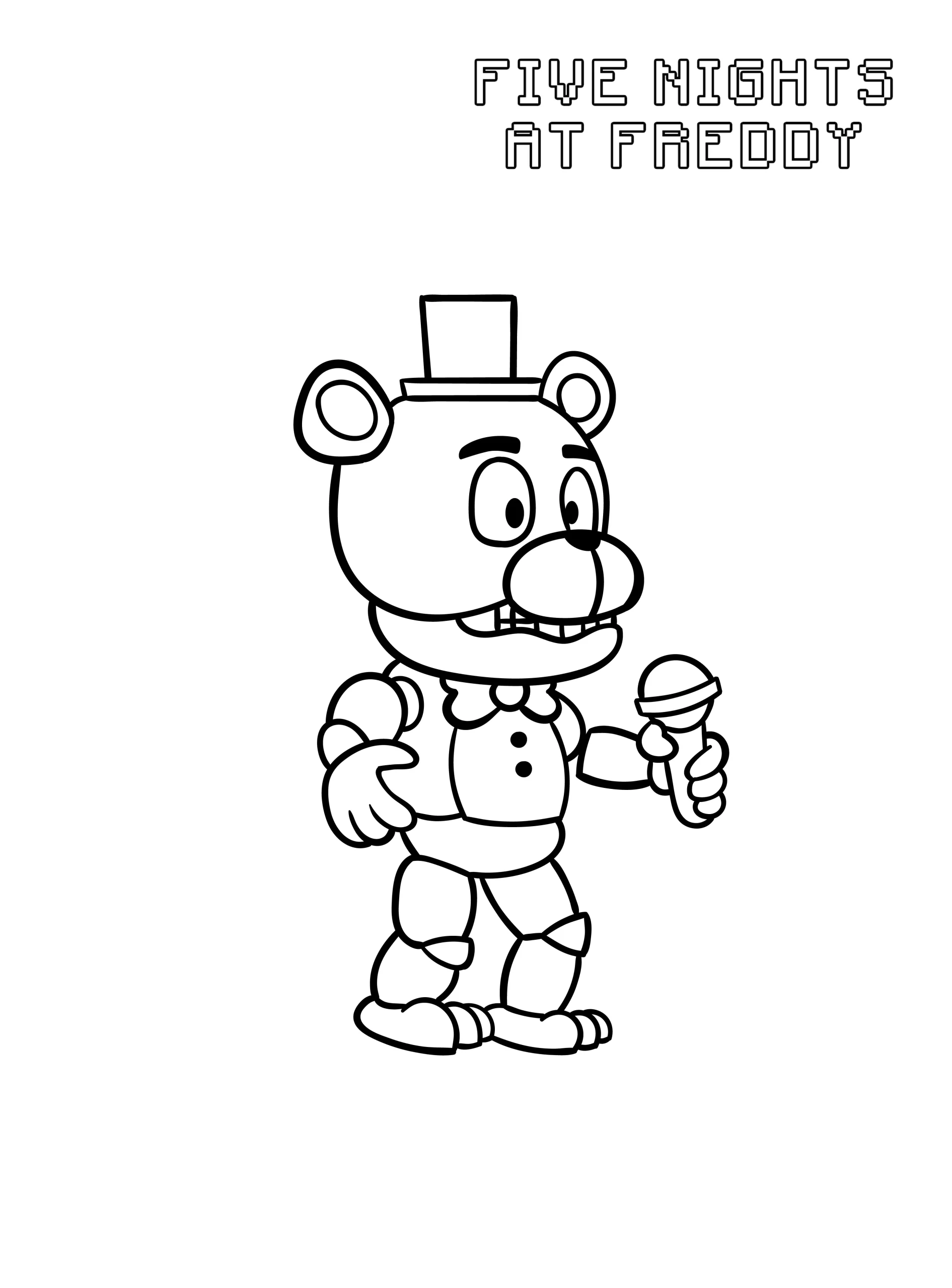 coloriage FNAF à imprimer pour enfants