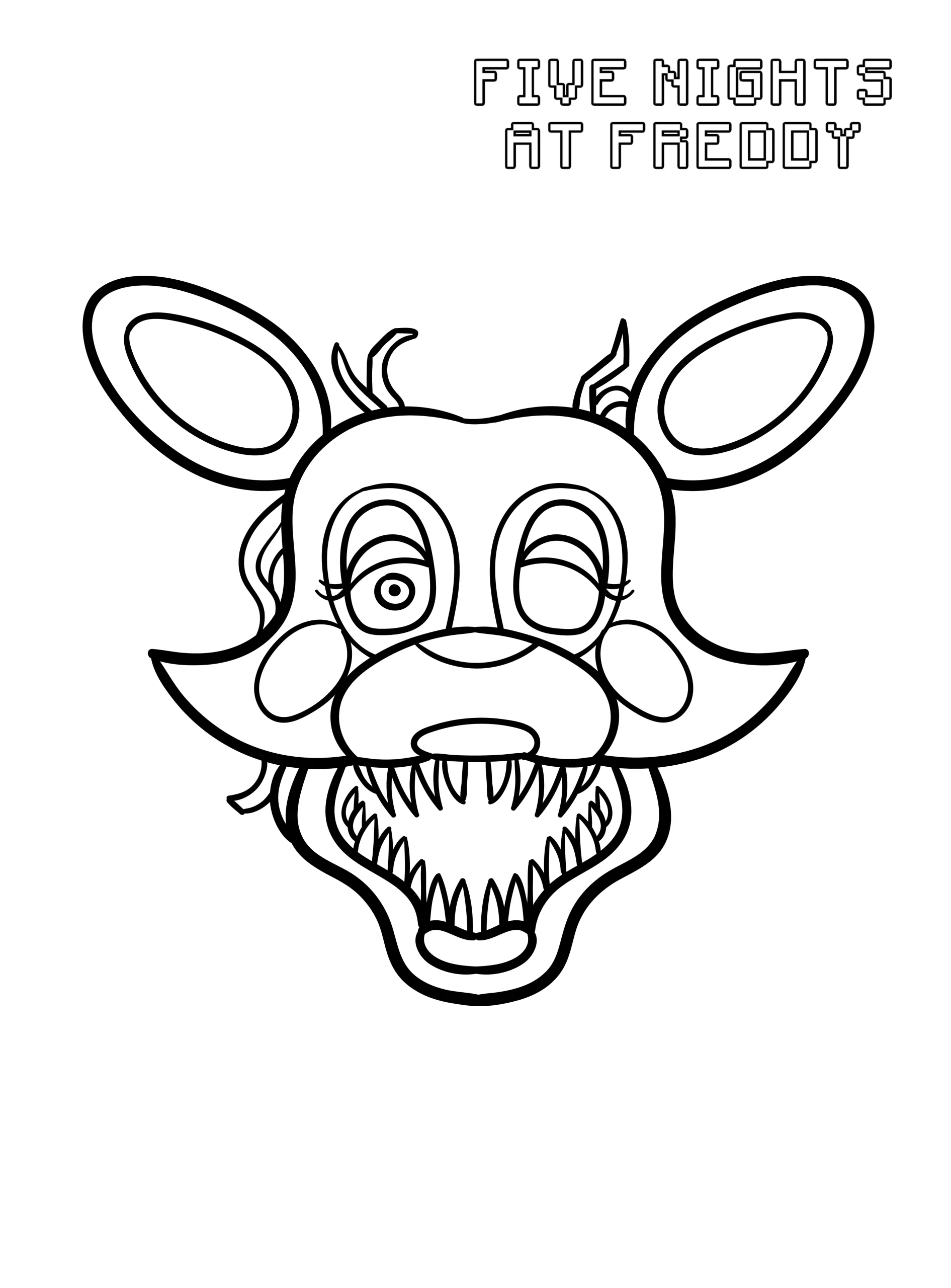 coloriage FNAF à imprimer pour enfant de 10 ans