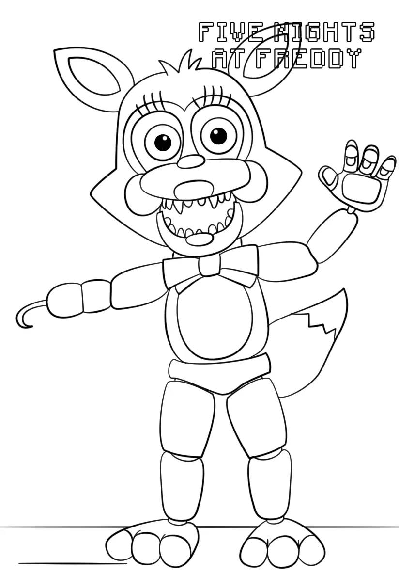 coloriage FNAF a imprimer gratuitement 1