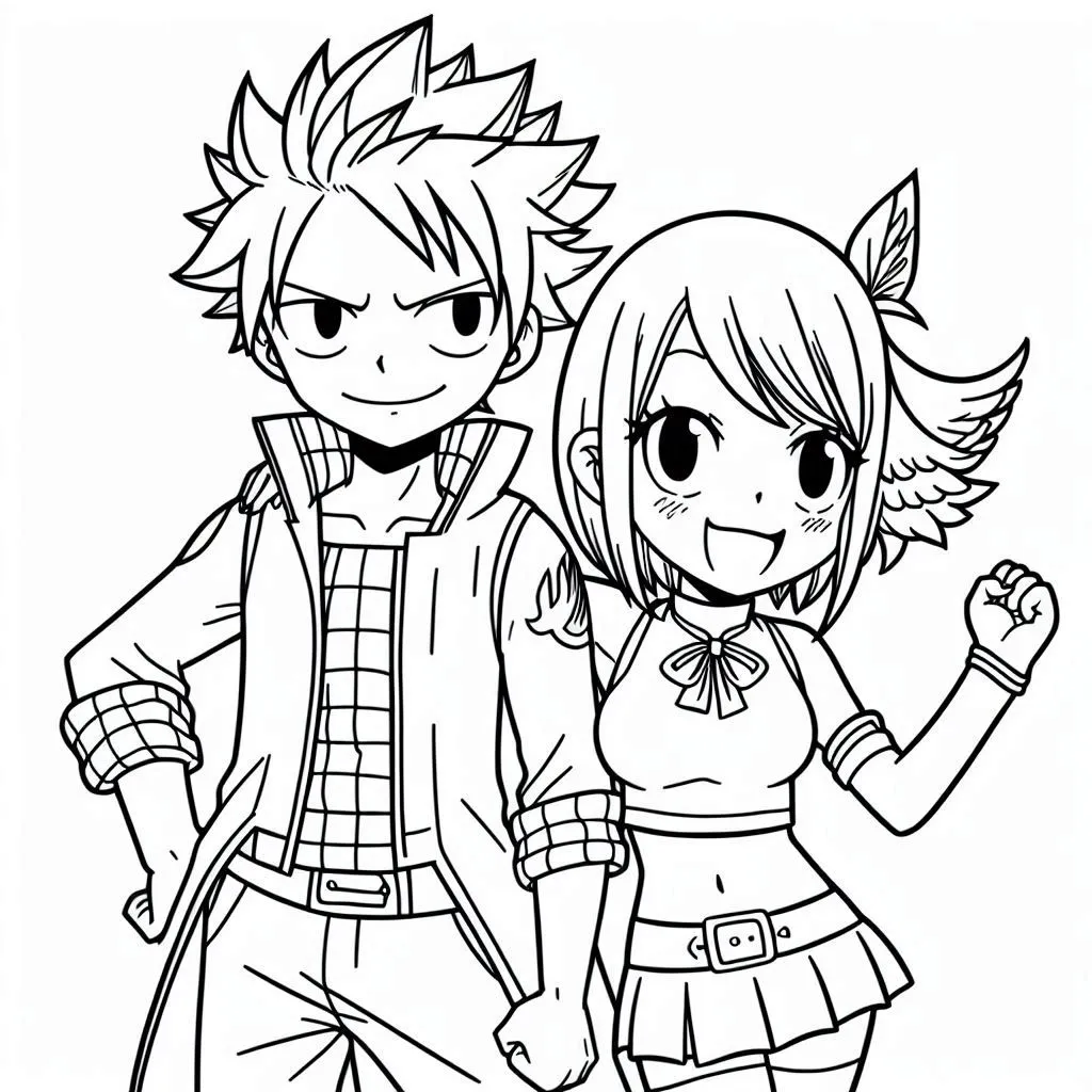 coloriage Fairy Tail gratuit à imprimer