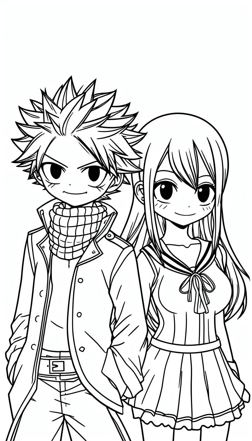 coloriage Fairy Tail à imprimer pour enfant de 7 ans