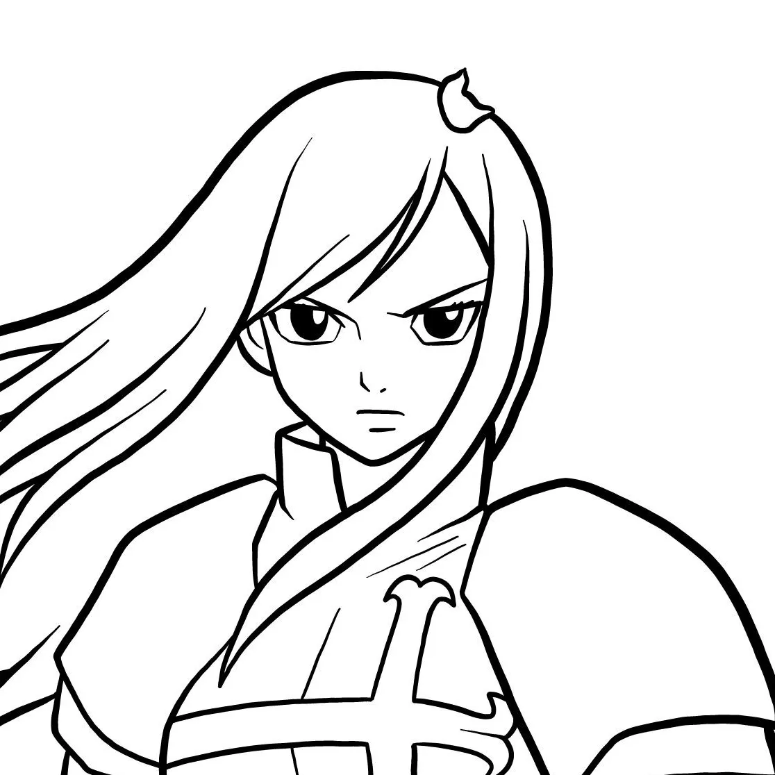 coloriage Fairy Tail à imprimer a4 2