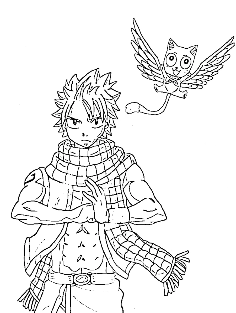 coloriage Fairy Tail a dessiner et imprimer 1