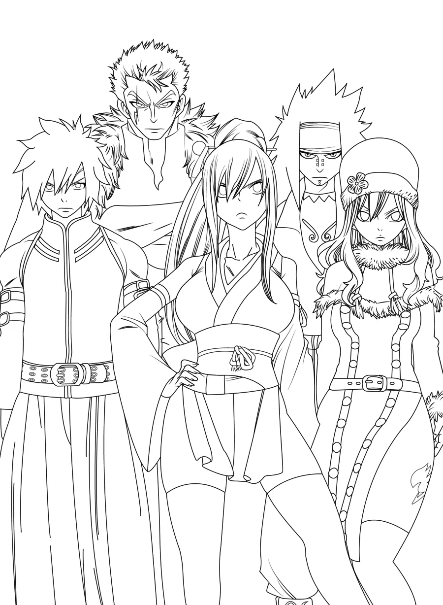 coloriage Fairy Tail a dessiner et imprimer