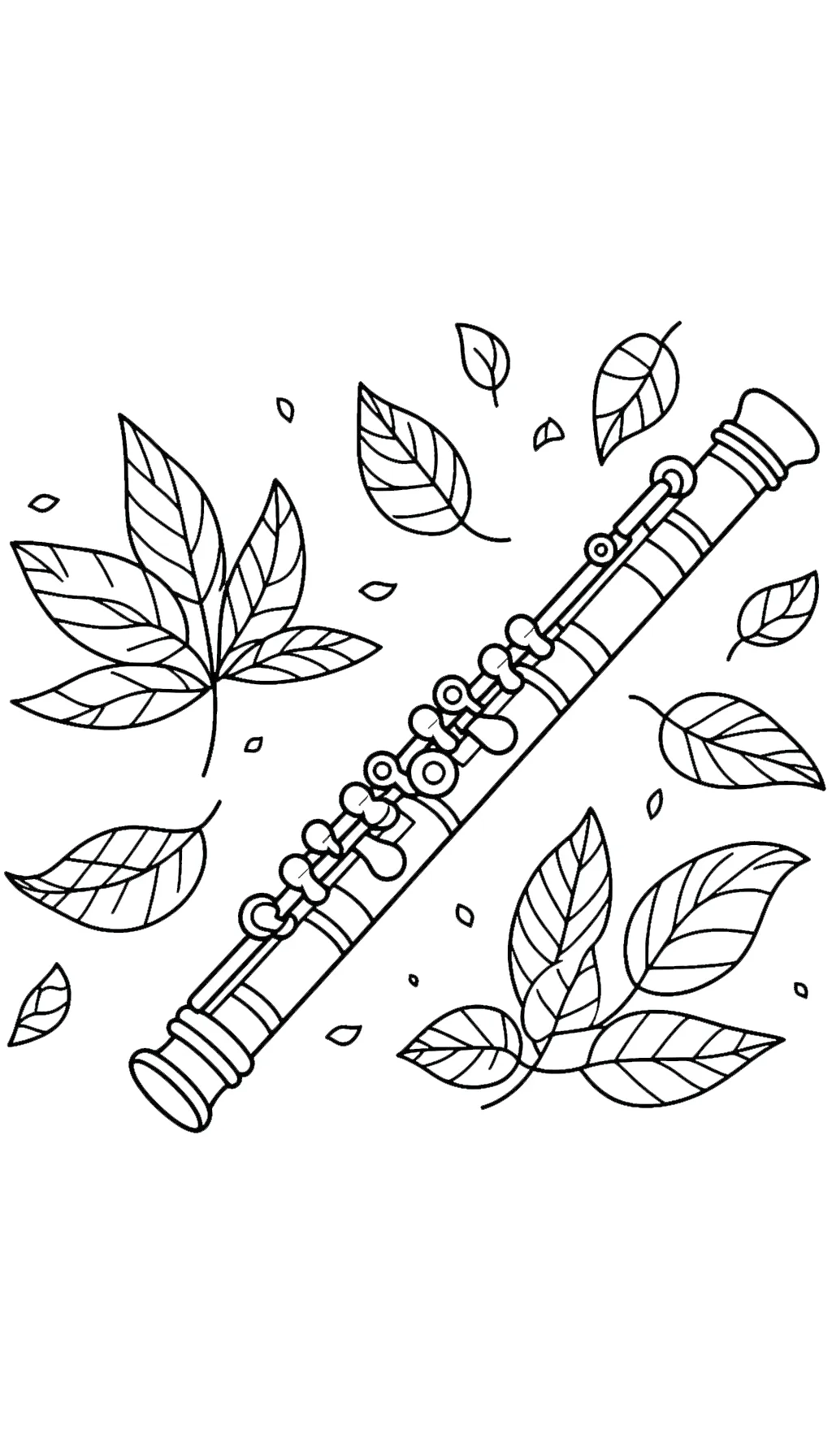 image pour coloriage Flute _1 enfant