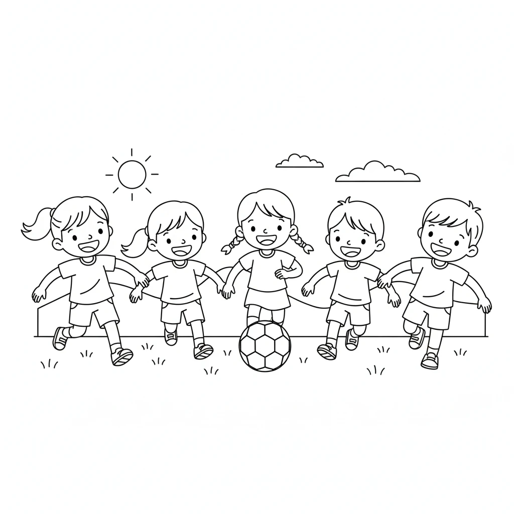 coloriage Foot pour primaire