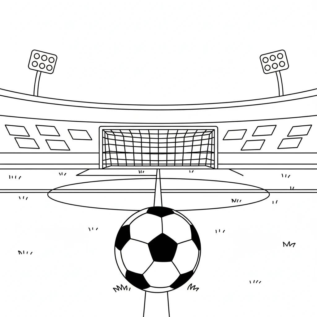 coloriage Foot educatif pour enfant