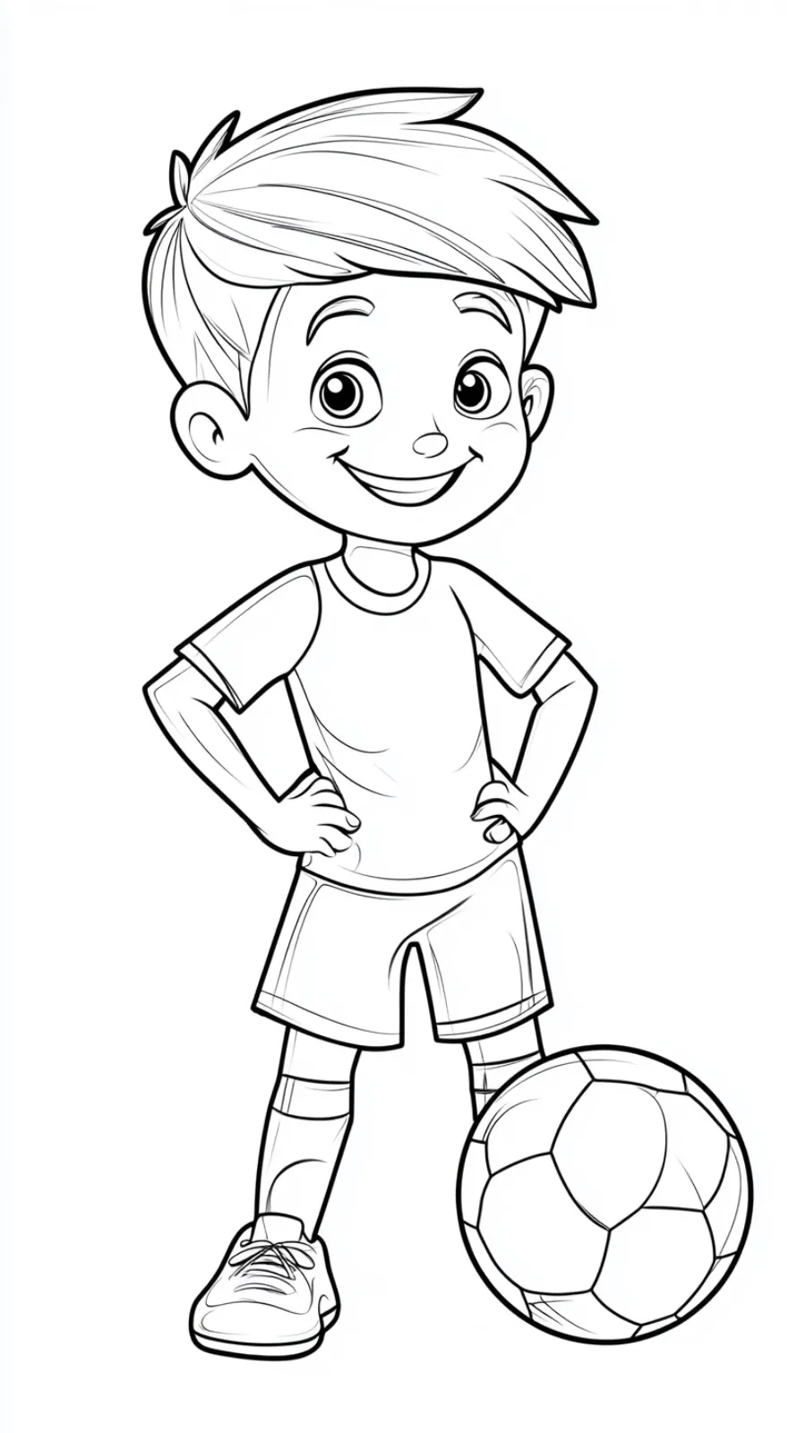 coloriage Foot pour enfant de à imprimer