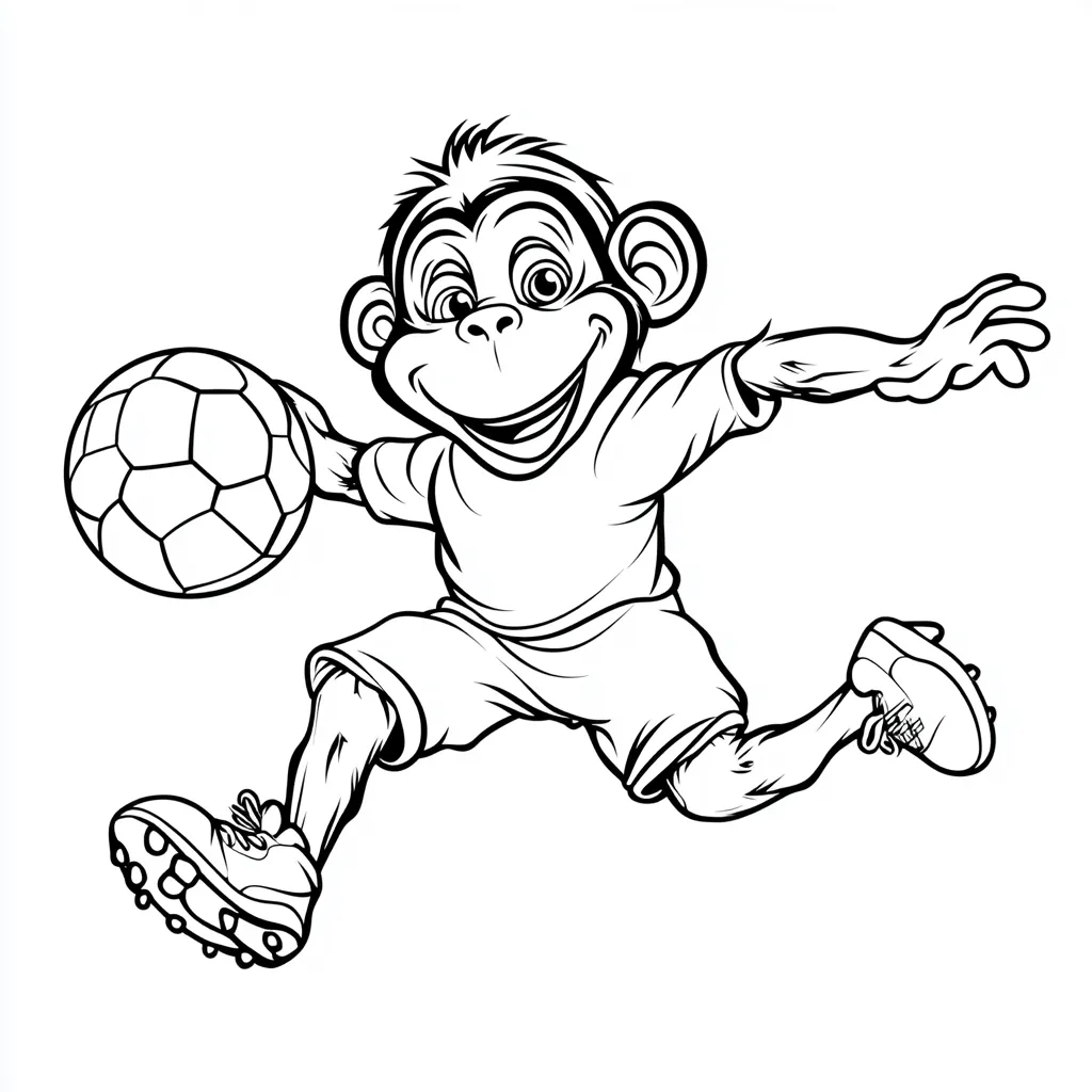 coloriage Foot d'enfant a imprimer