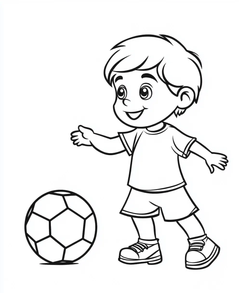 coloriage Foot gratuit a imprimer