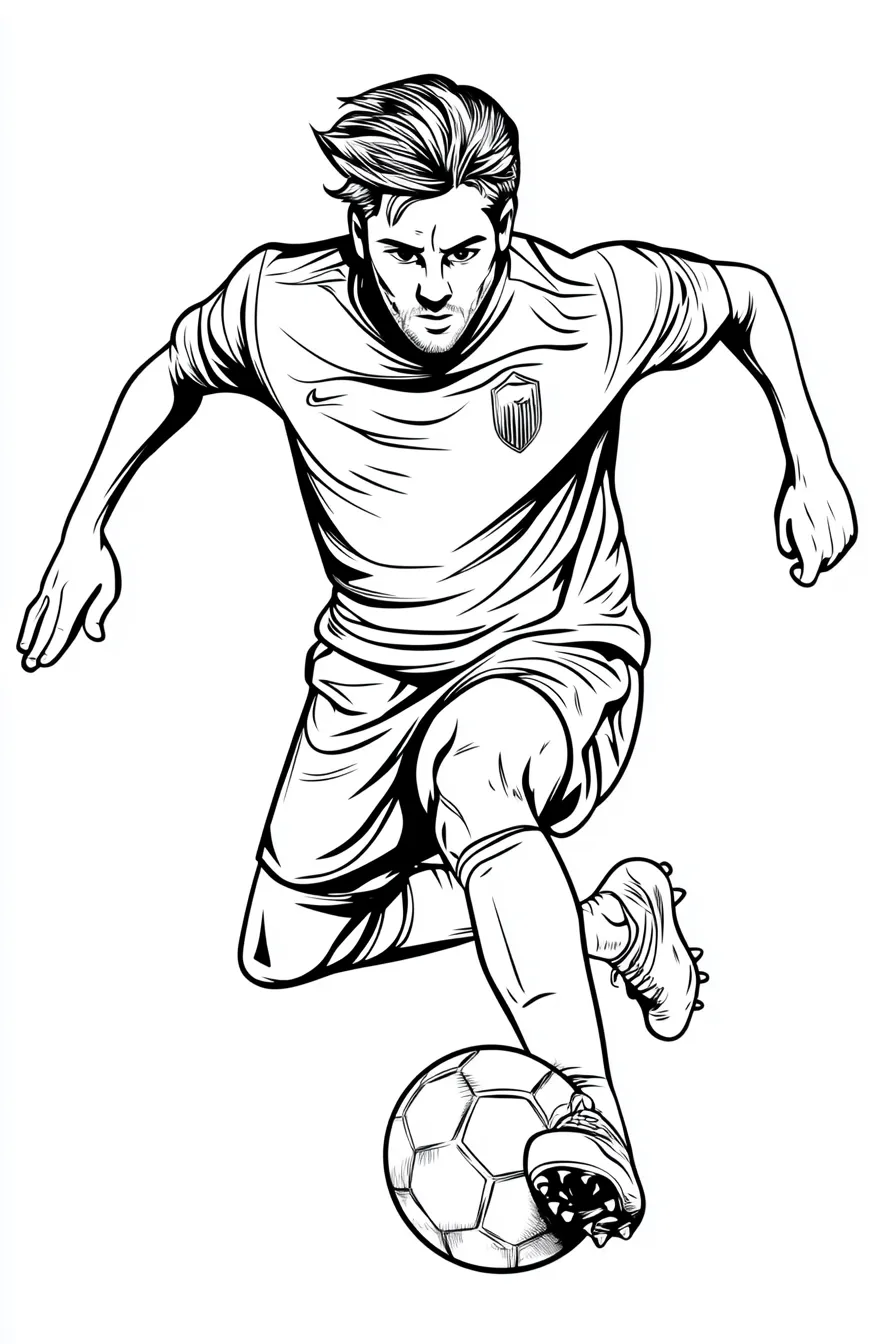 coloriage Foot gratuit à imprimer 2