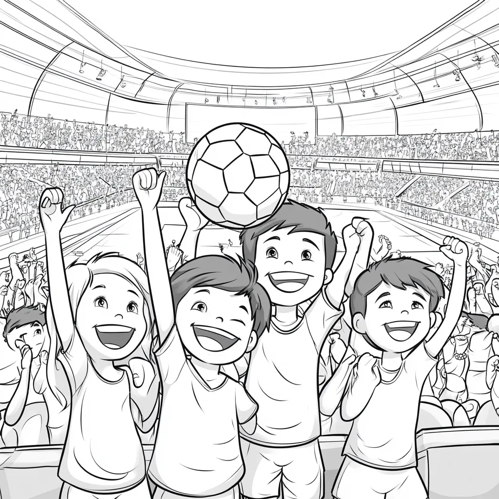 coloriage Foot d'enfant a imprimer 1