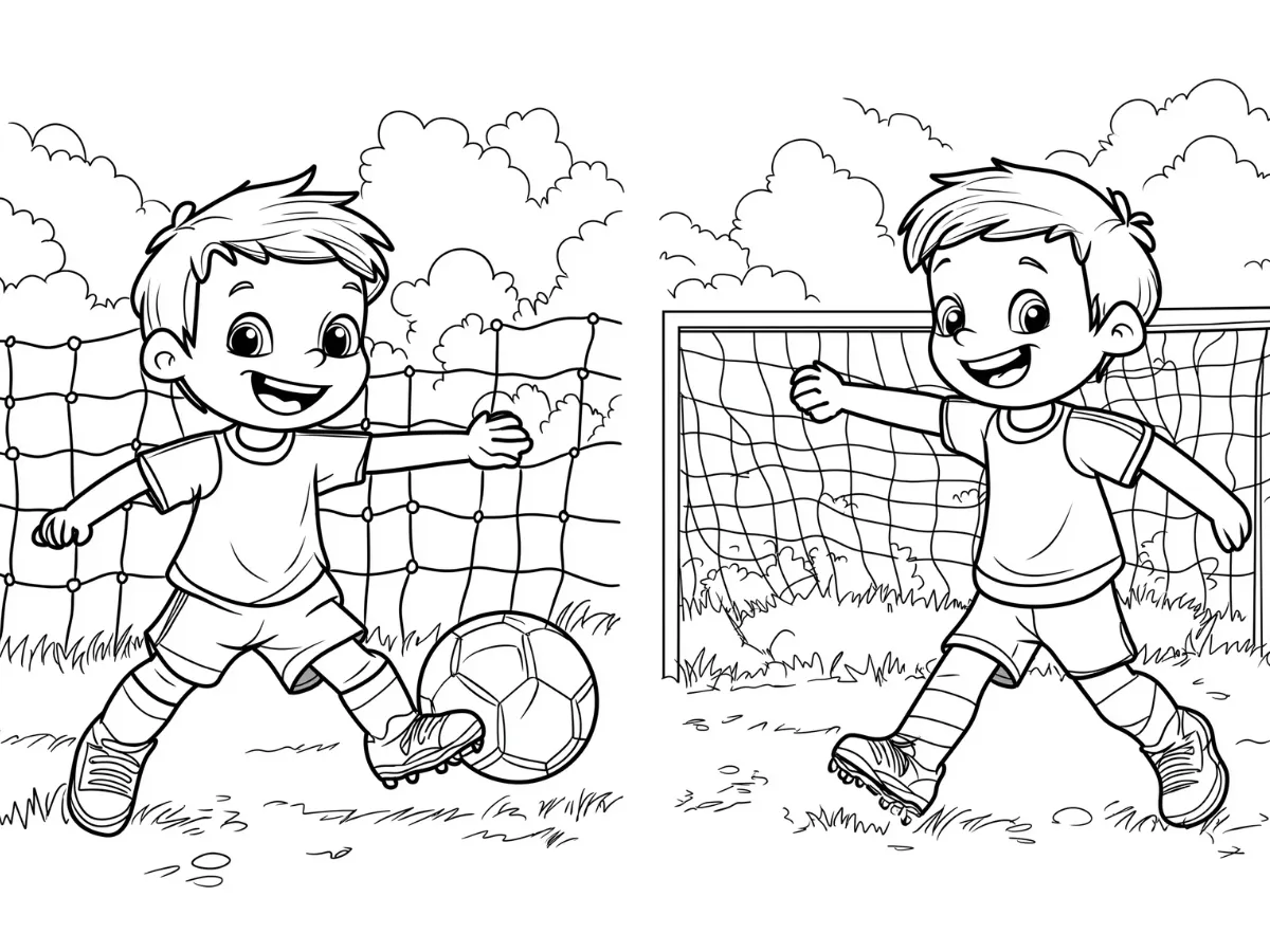 coloriage Foot pour enfants à imprimer