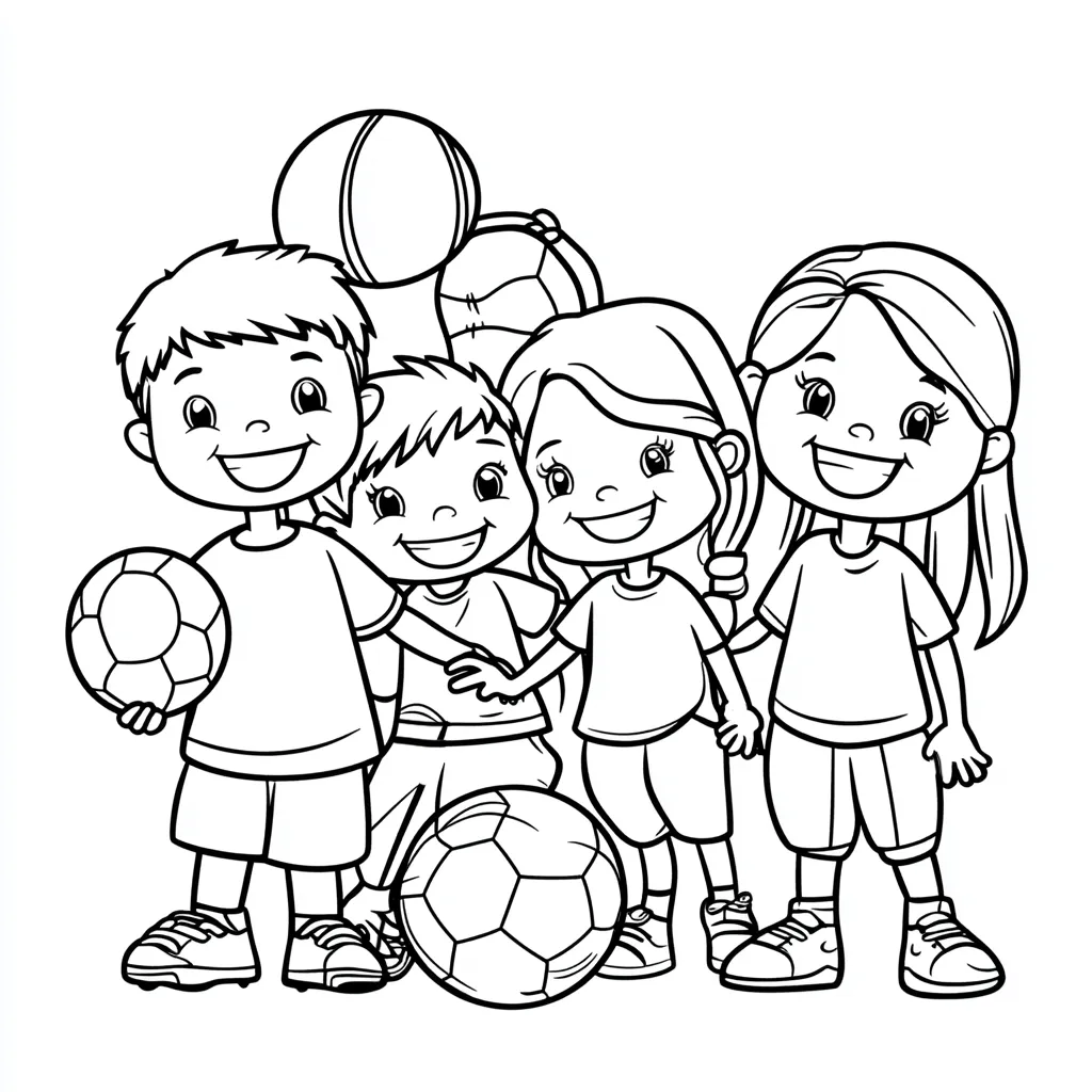 coloriage Foot pour enfants à imprimer 1