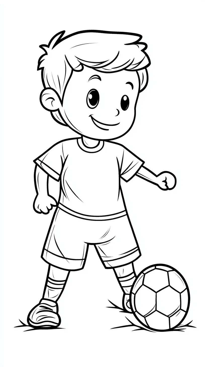 coloriage Foot et decoupage a imprimer gratuit