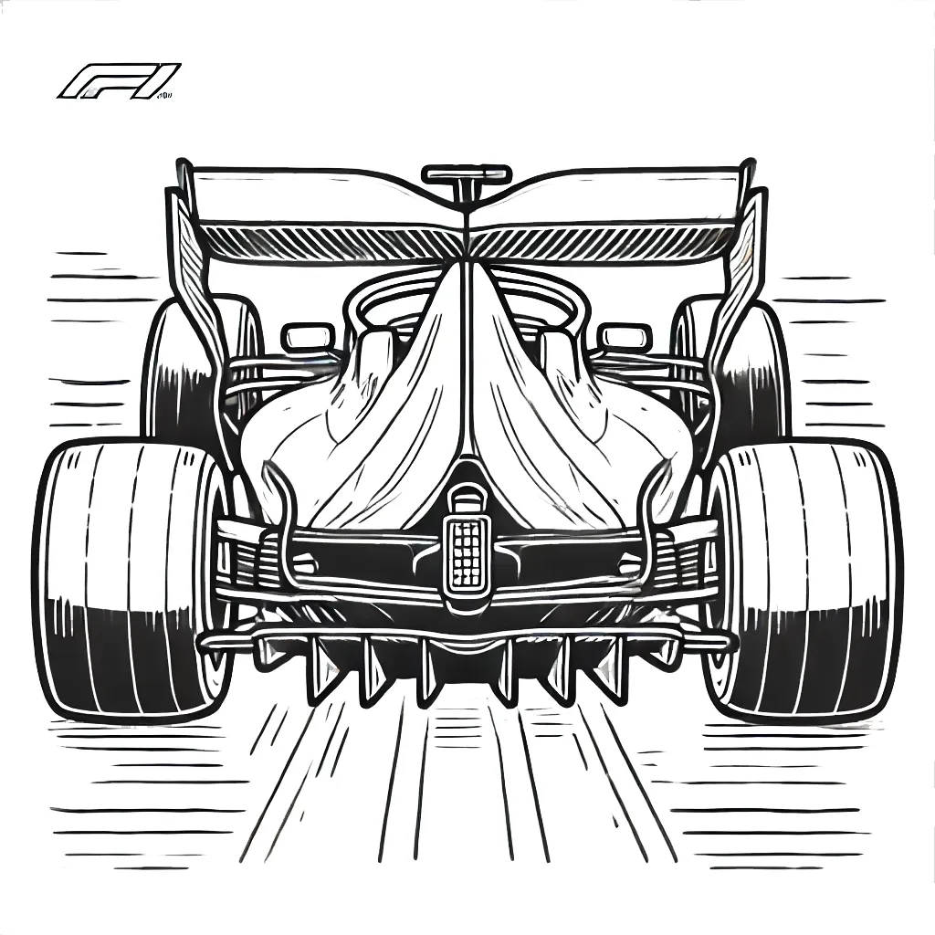 coloriage Formule 1 a imprimer 1