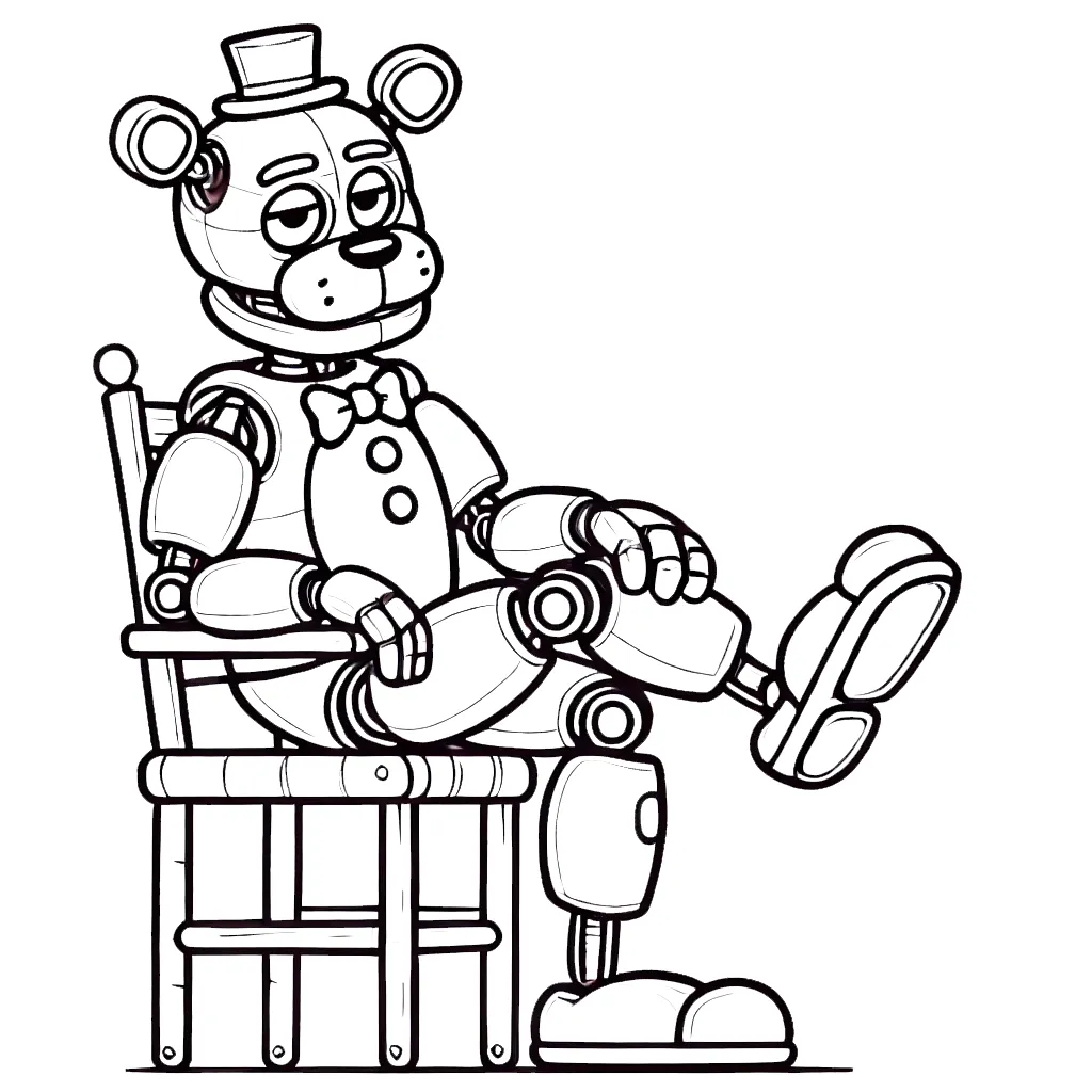 coloriage Freddy pour enfant 2