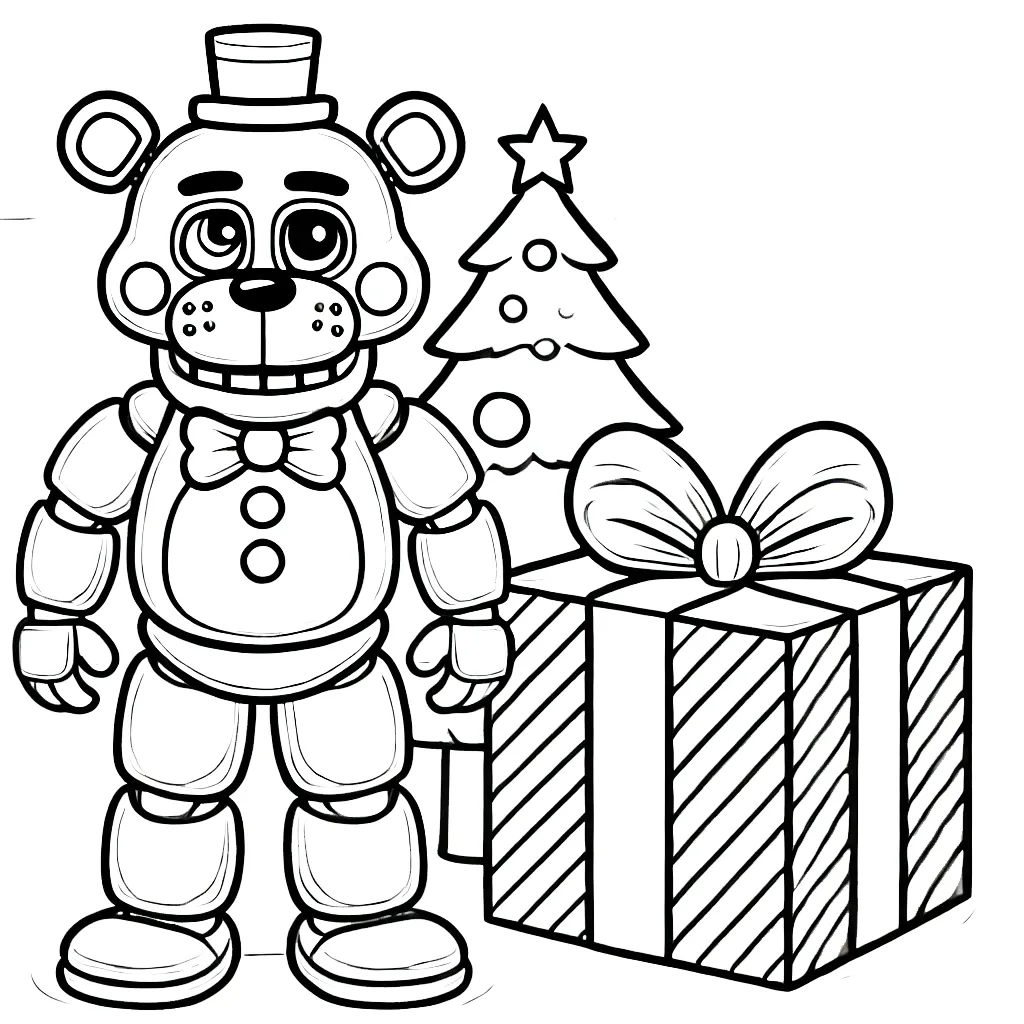 coloriage Freddy pour enfant 1